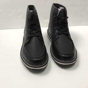 Black lace up work boots size 9.5